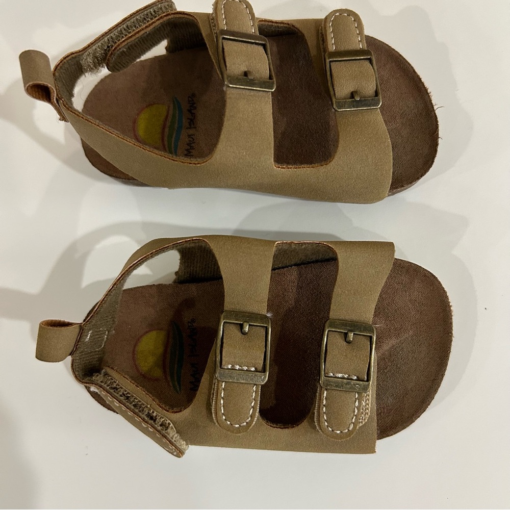Toddler sandals Brown Maui Island